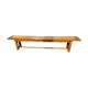 Vintage solid oak bench 220cm