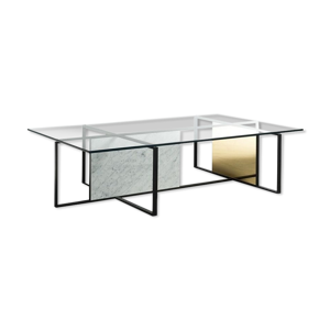 Ensemble table basse et bout de canapé roche bobois