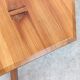 French Brutalist Pine Side Table, 1970s
