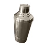 Shaker Art Deco silver metal punched