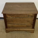 Petite commode en bois vintage 3 tiroirs