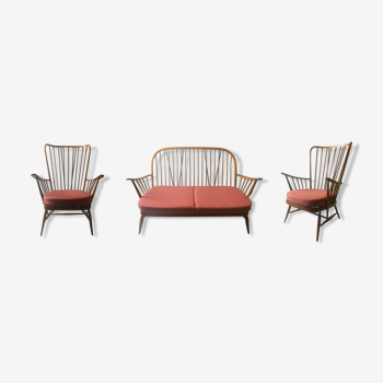 Windsor living room set by Lucian Ercolani for Ercol, 60s