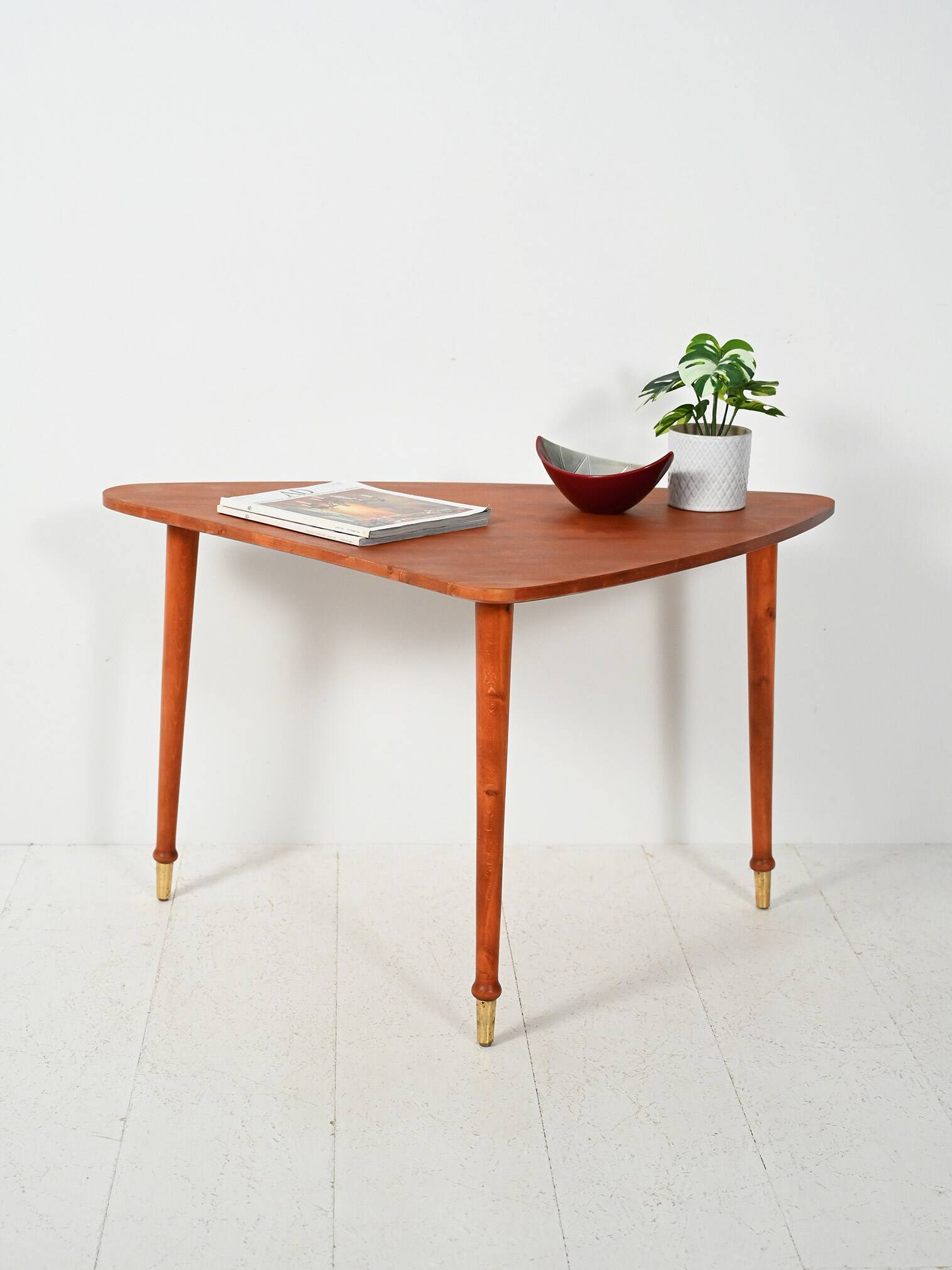 Scandinavian triangular coffee table from the Sixties