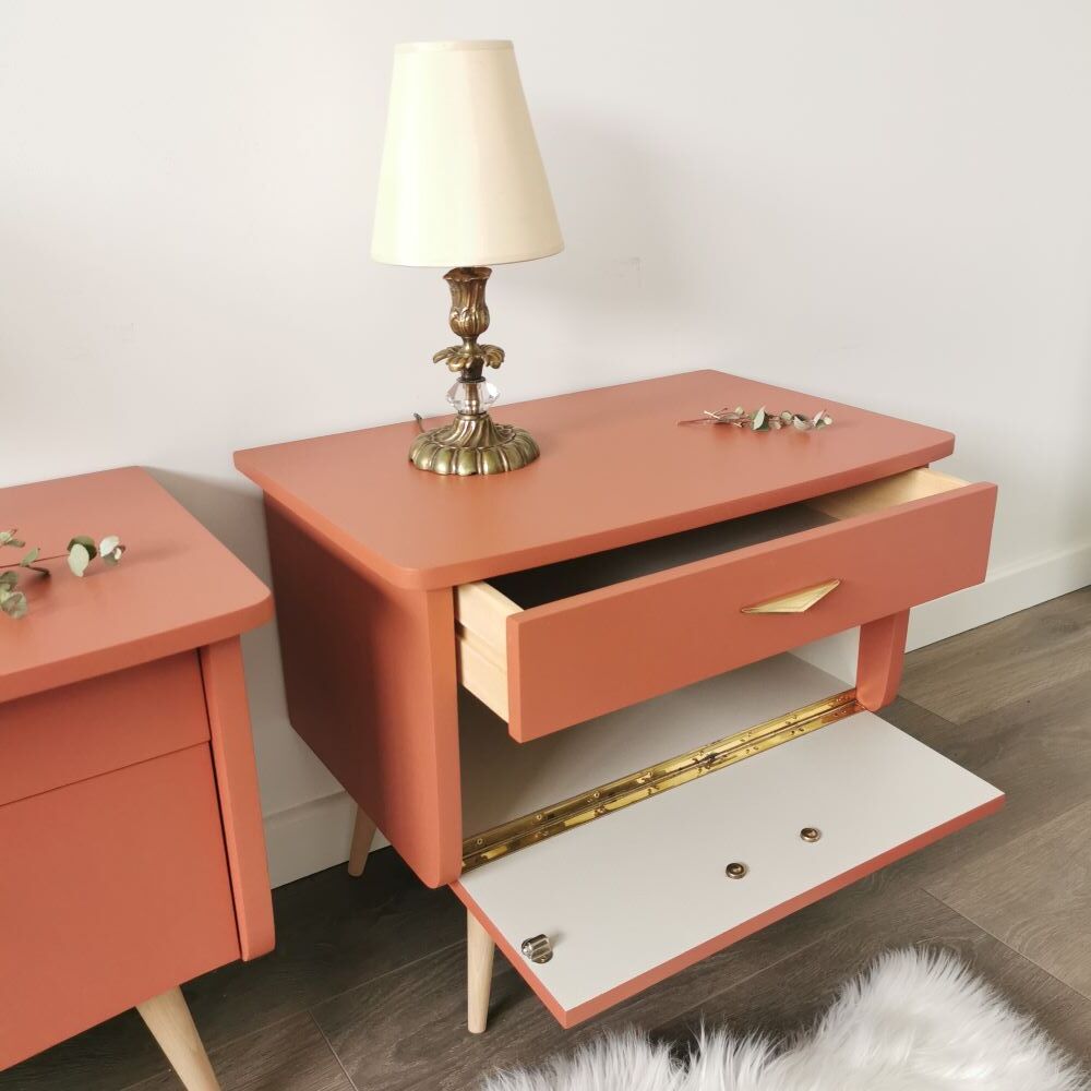 Paire de chevets vintage