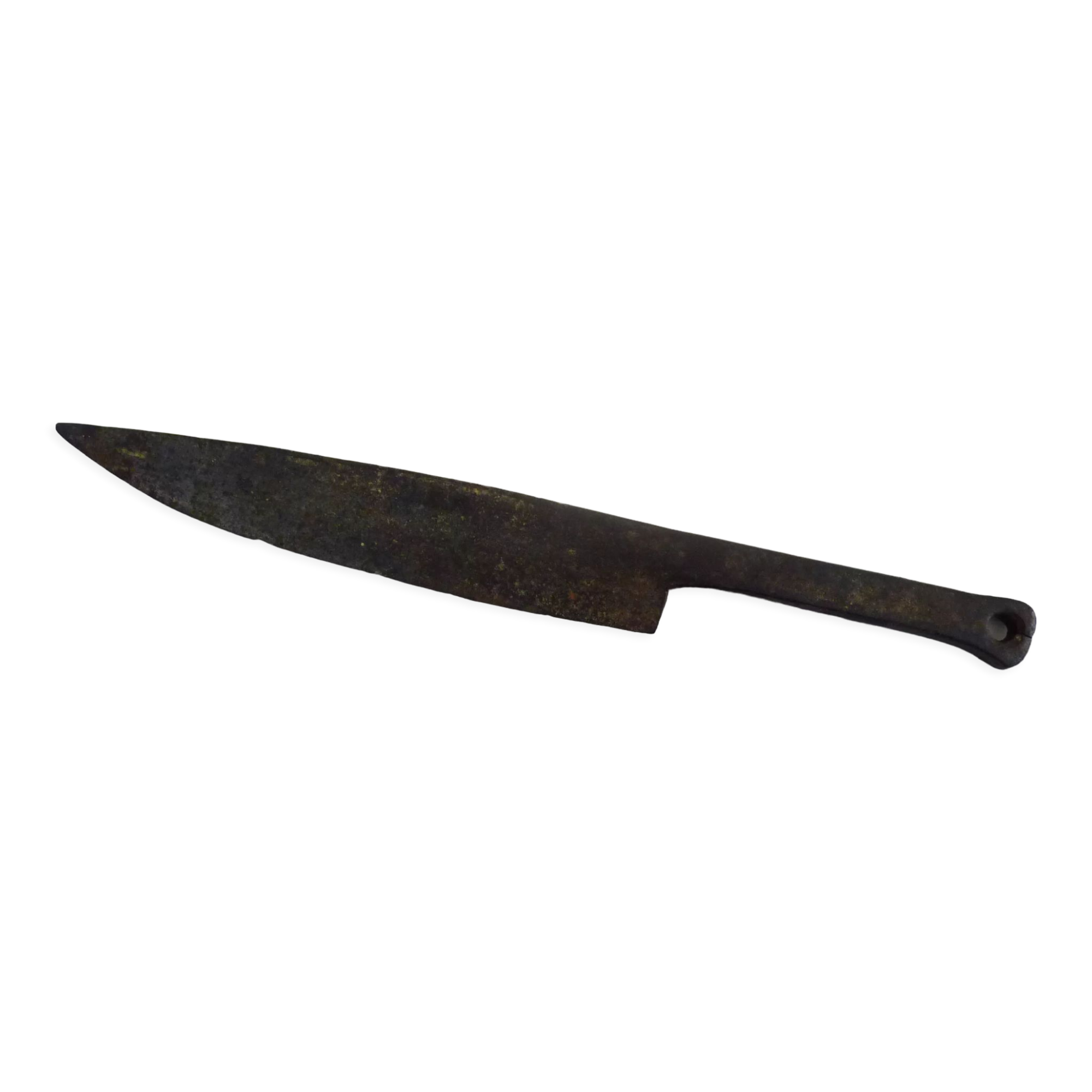 Old domestic knife forged in one piece, XIXth
