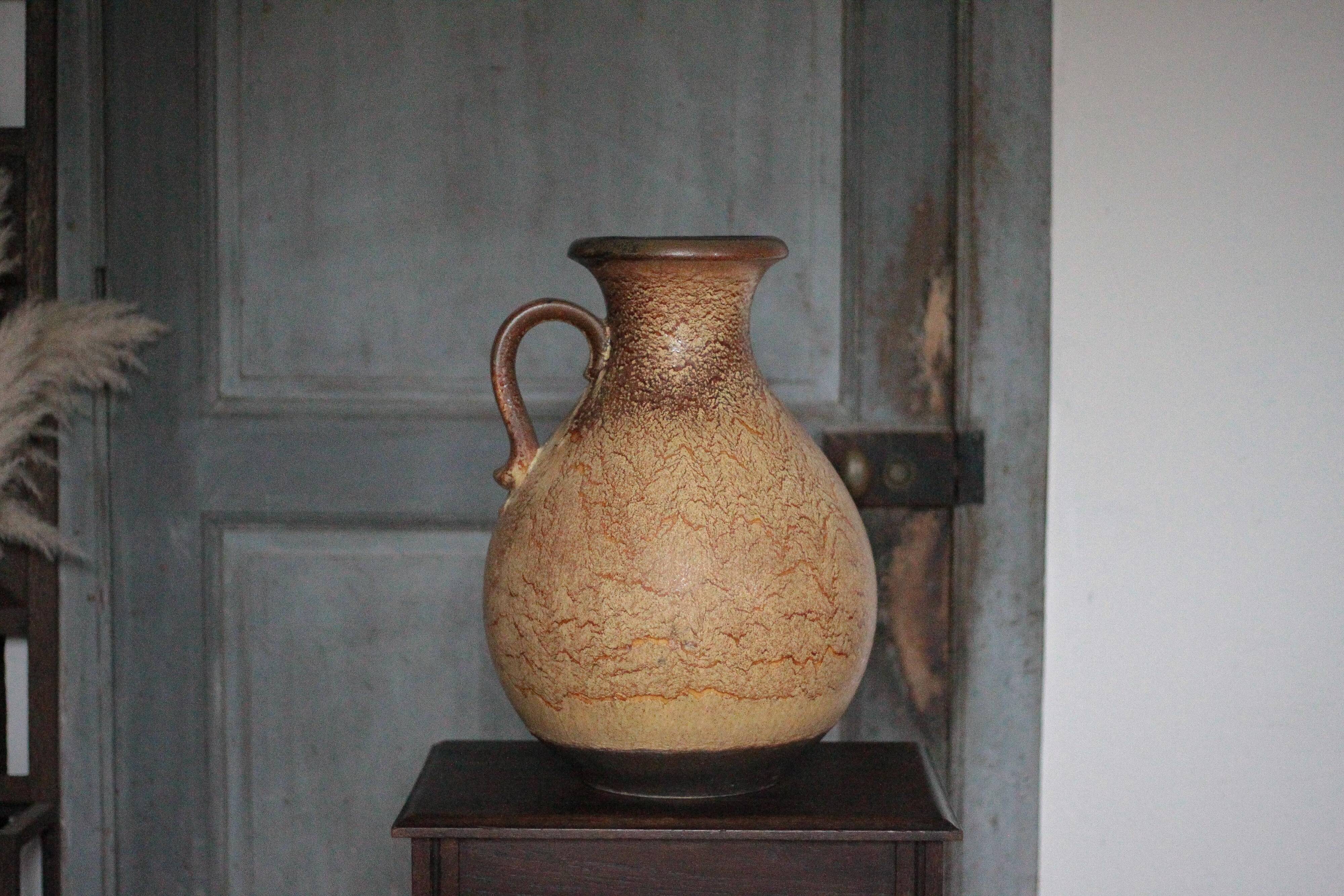Large ceramic vase 495-48 West Germany, decorative vase, flower pot