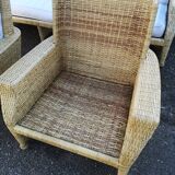 Vintage rattan lounge