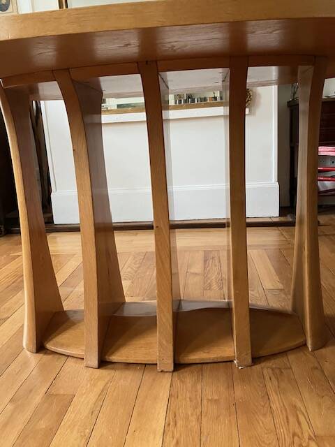 Solid oak dining table, unique creation.