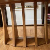 Solid oak dining table, unique creation.