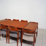 Table à manger extensible en teck par Wiesner & Hager, Autriche