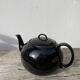 Black fine porcelain teapot