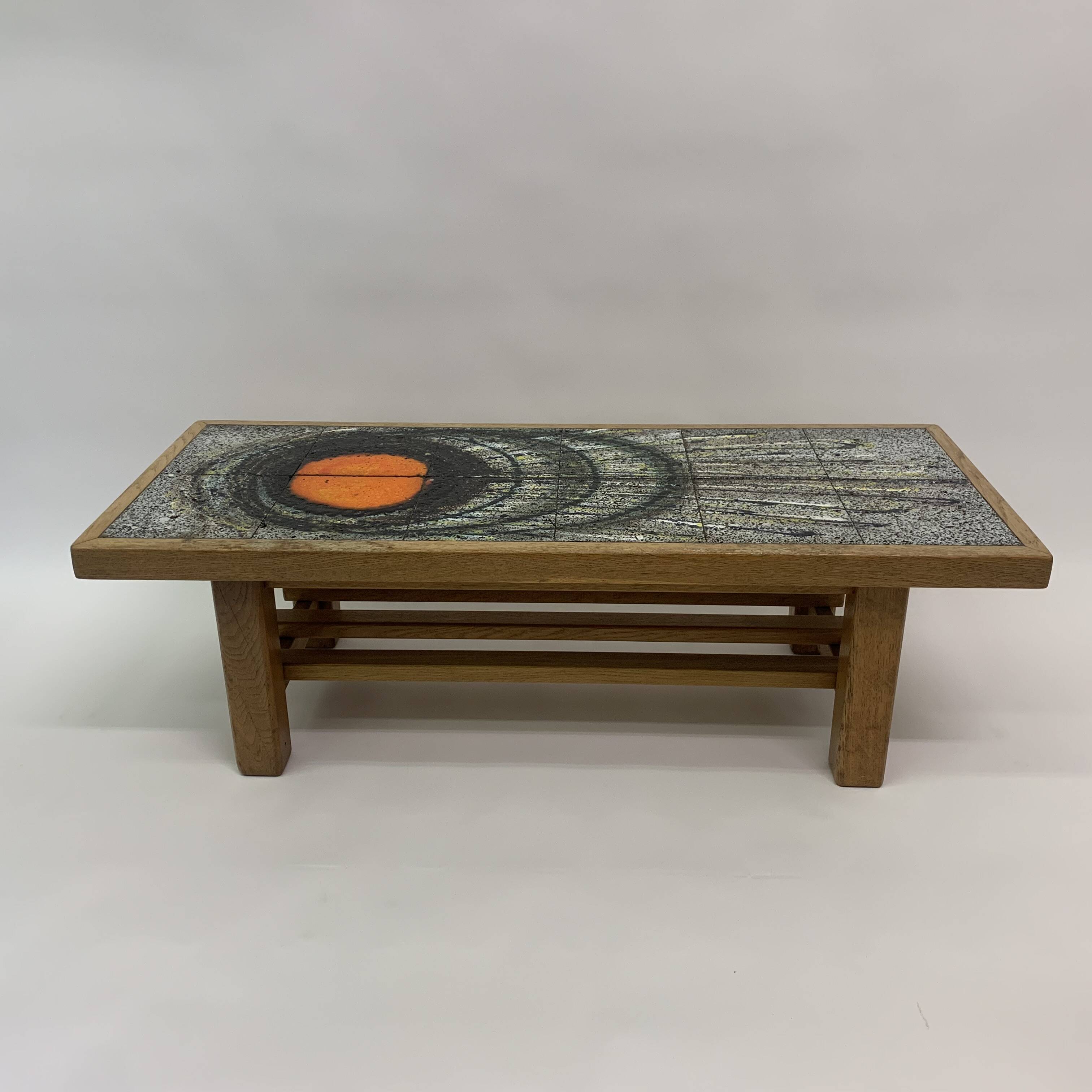 Mid-century design ceramic coffee table, 1970’s