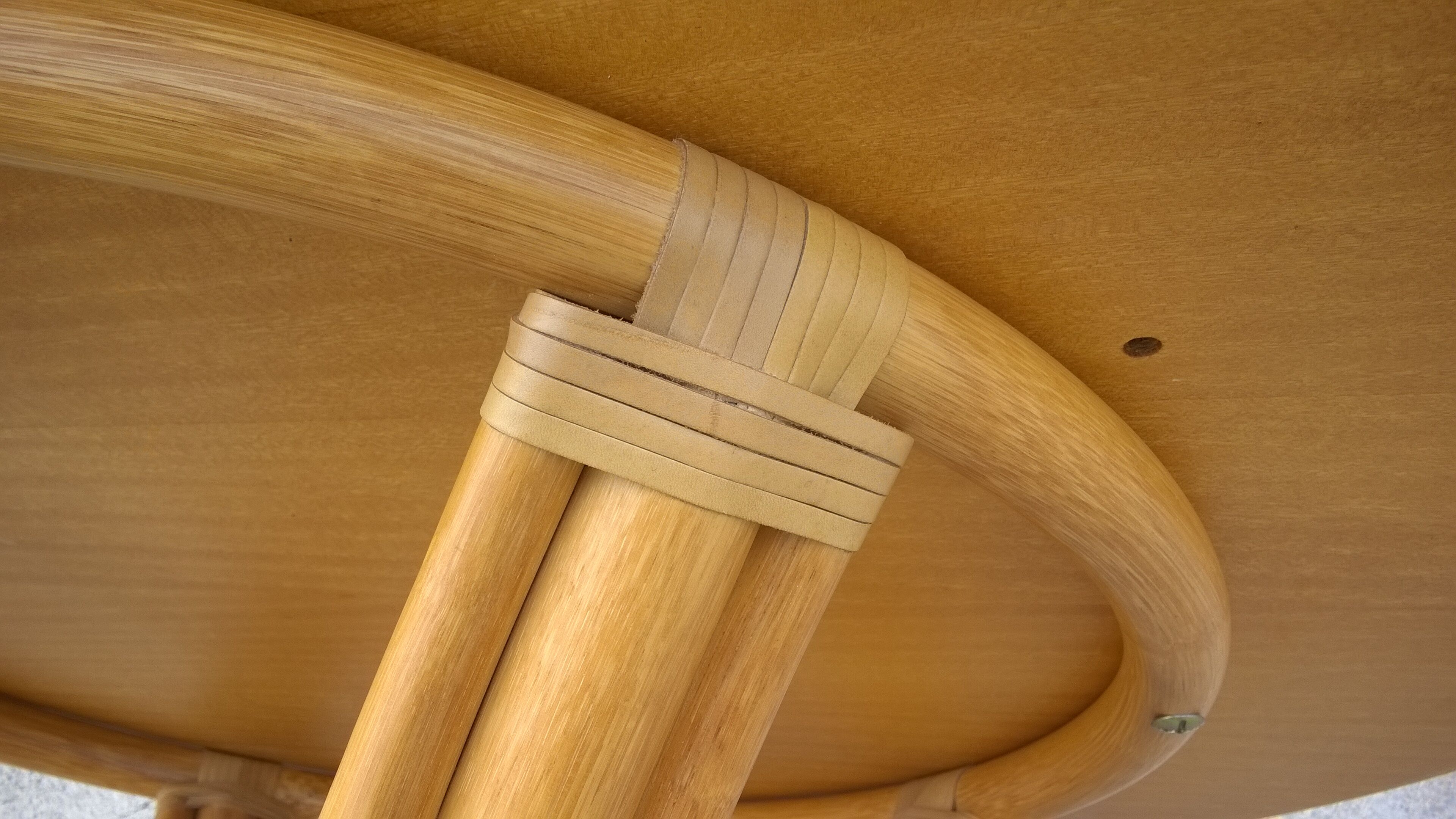 Bamboo and wood table