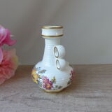 Petit vase en céramique ker vitrex motif floral vintage