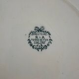 Large ironstone plate, Directoire, Salins.