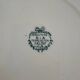 Large ironstone plate, Directoire, Salins.