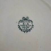 Large ironstone plate, Directoire, Salins.