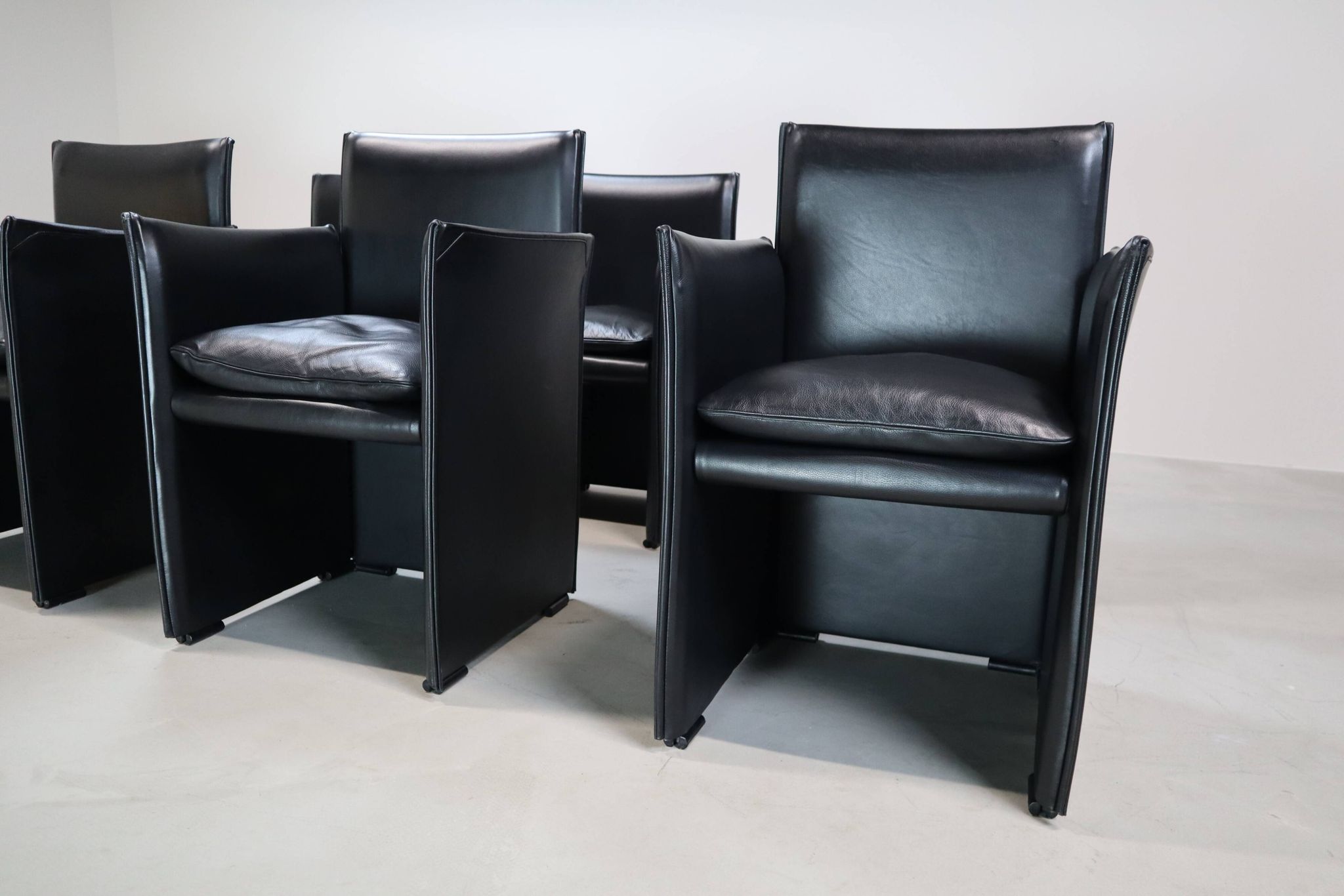 Set of six  Break 401 armchairs by Mario Bellini for Cassina