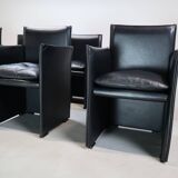 Set of six  Break 401 armchairs by Mario Bellini for Cassina