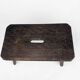 Antique solid wood slit milking bench