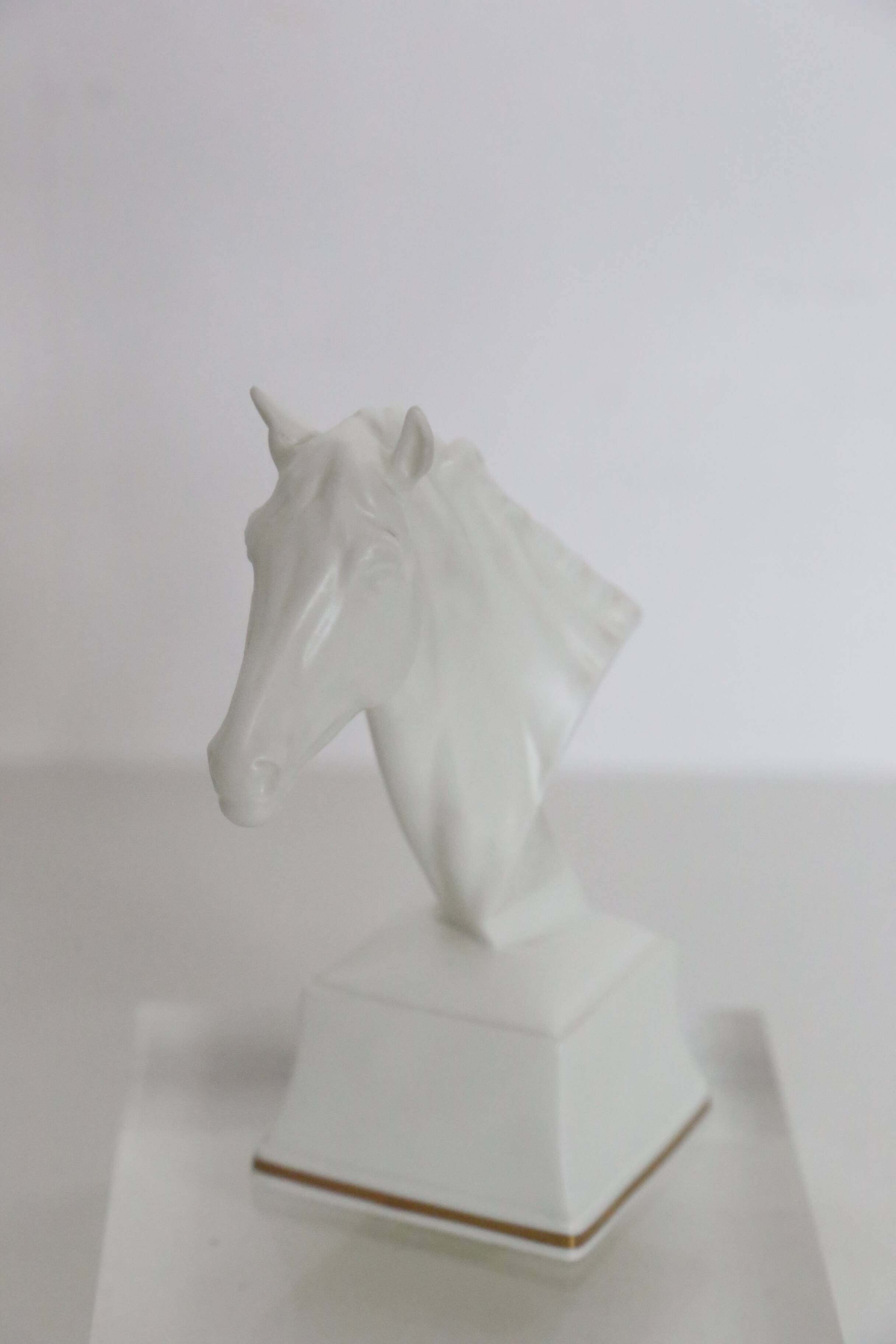 Atheon horse head figurine, Royal Worcester, porcelain