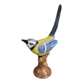 Great tit on its branch, porcelain, Hollohaza