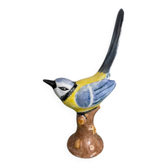 Great tit on its branch, porcelain, Hollohaza
