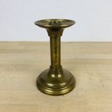 Vintage golden brass candle holder