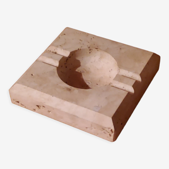 Travertine ashtray from the 70s