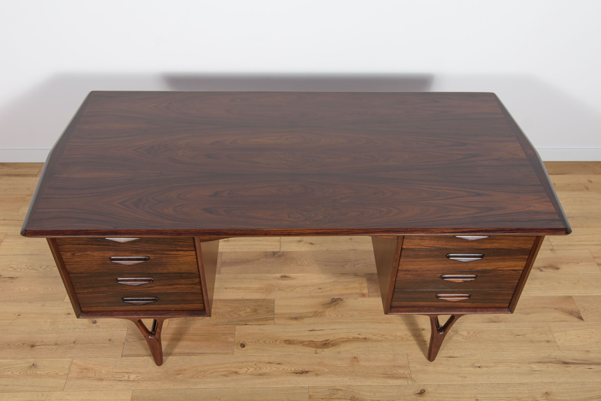 Mid-Century Freestanding Rosewood Desk, 1960s
