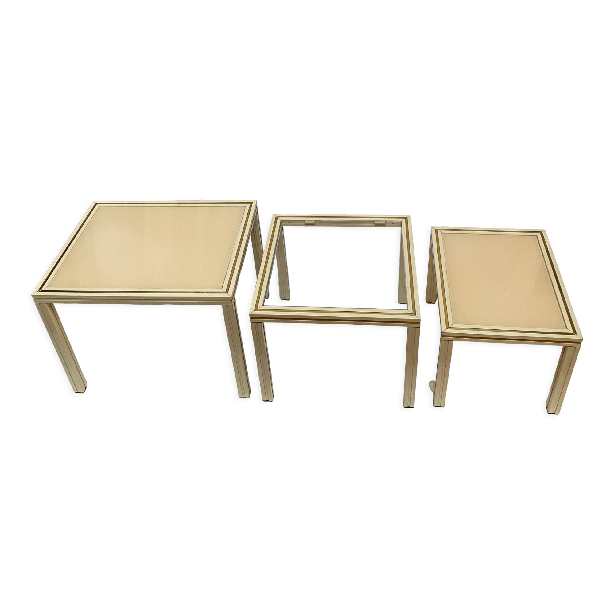 Set of 3 nesting tables by Pierre Vandel, 1970s