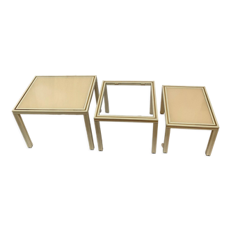 Set of 3 Pierre Vandel nesting tables, 1970s