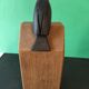 Pair of sculpted oak bookends – The Crow and the Fox