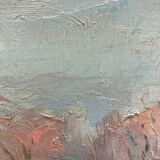 Oil on framed cardboard