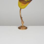 Glass paste wall light by Degue, circa 1920, Art Nouveau.