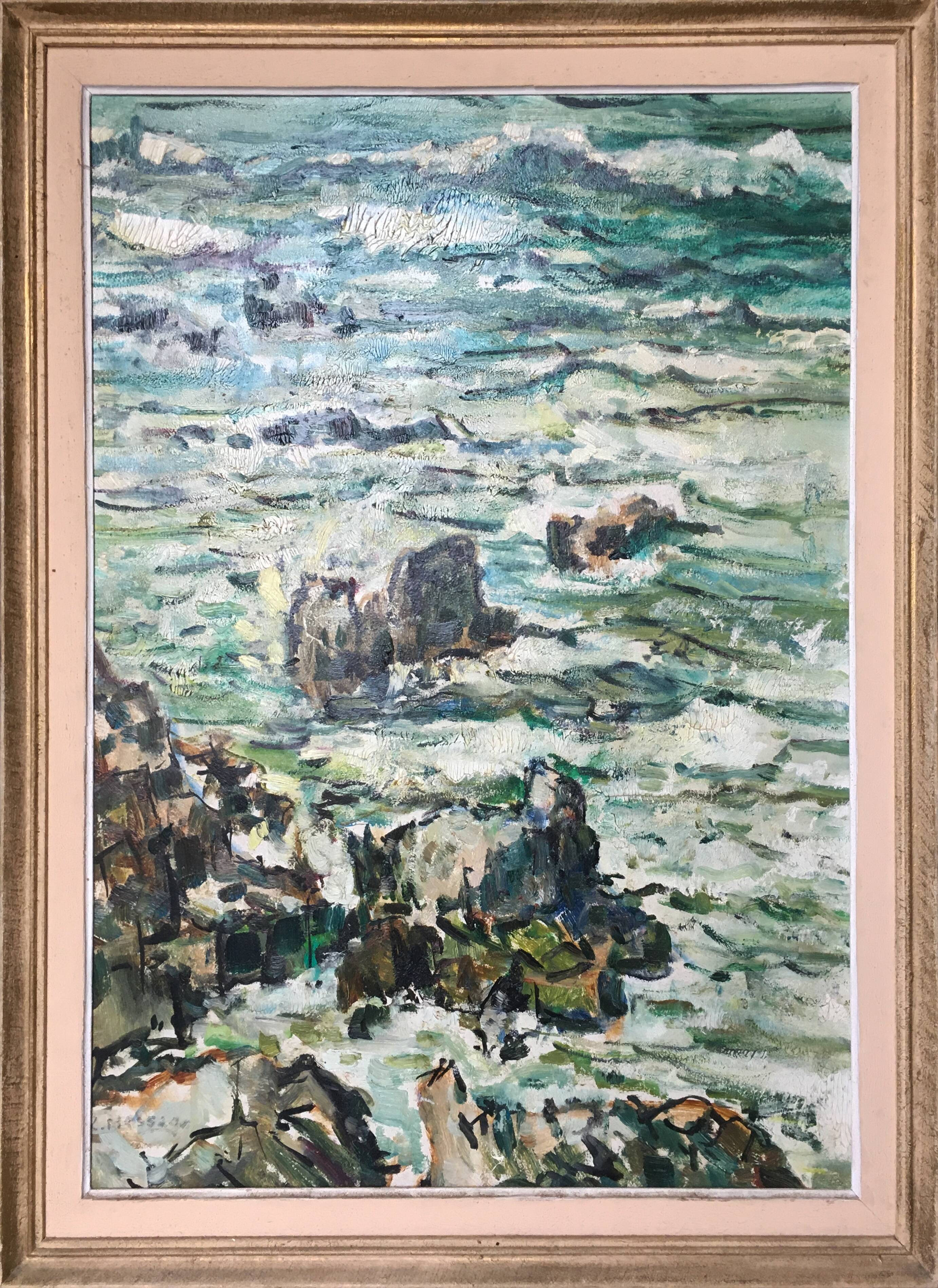 Painting Marine Rough seaside