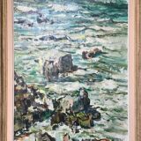 Painting Marine Rough seaside