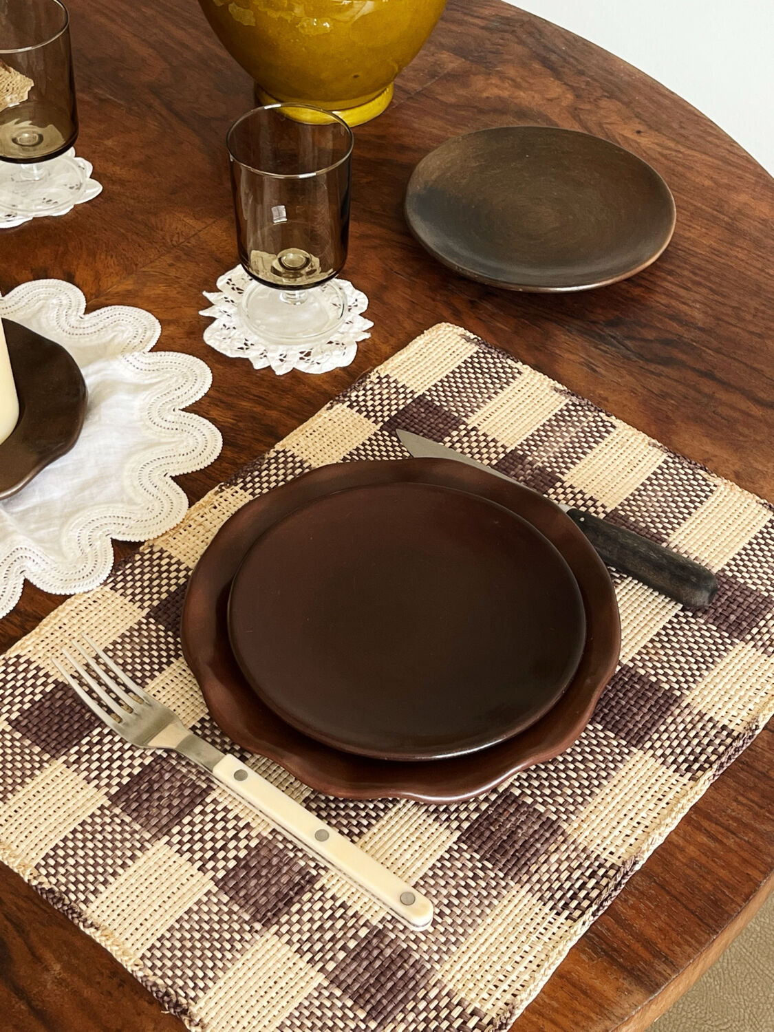 Simple dessert plate