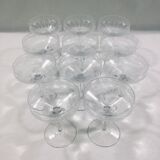 Service de verre en cristal art déco