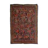 Handmade Oriental antique carpet 149cm x 195cm 1840s