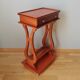 Pedestal table or English cherry saddle with lyre feet