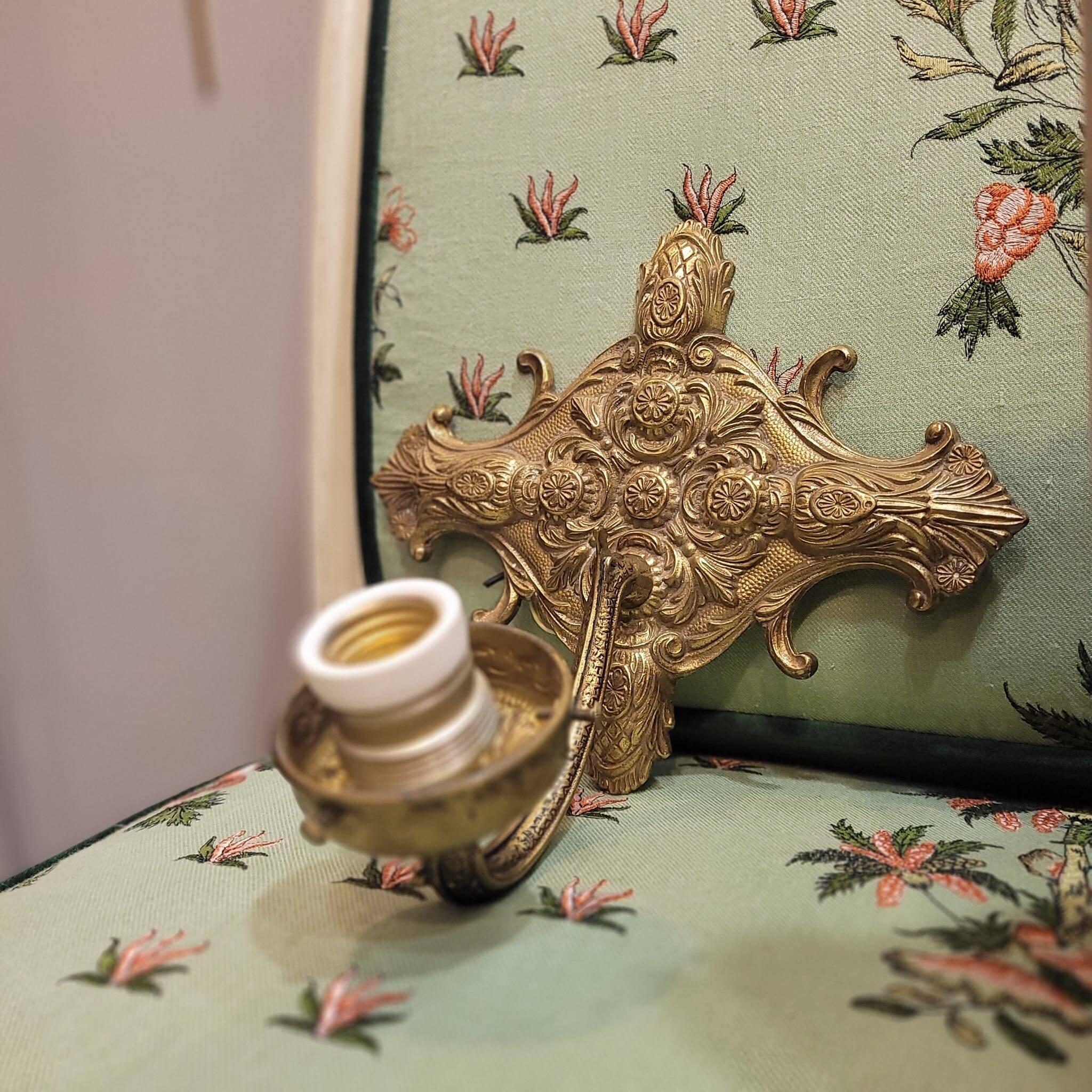 Wall lamp in bronce dorado, style Luis XVI, pp. s. XX – France