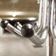Manail holder parrot metal chrome industrial 1960
