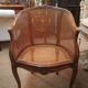 Louis xv style canned armchair