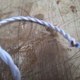 Opaline Pleated Suspension Clichy Rose complete with wire and Ceiling Light