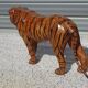 Genuine leather animal, tiger measuring 58 cm.