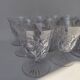 12 Baccarat crystal water and wine glasses, Beaujeu model, mid-20th century.