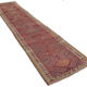 Hand-knotted rustic turkish red runner carpet 91 cm x 442 cm