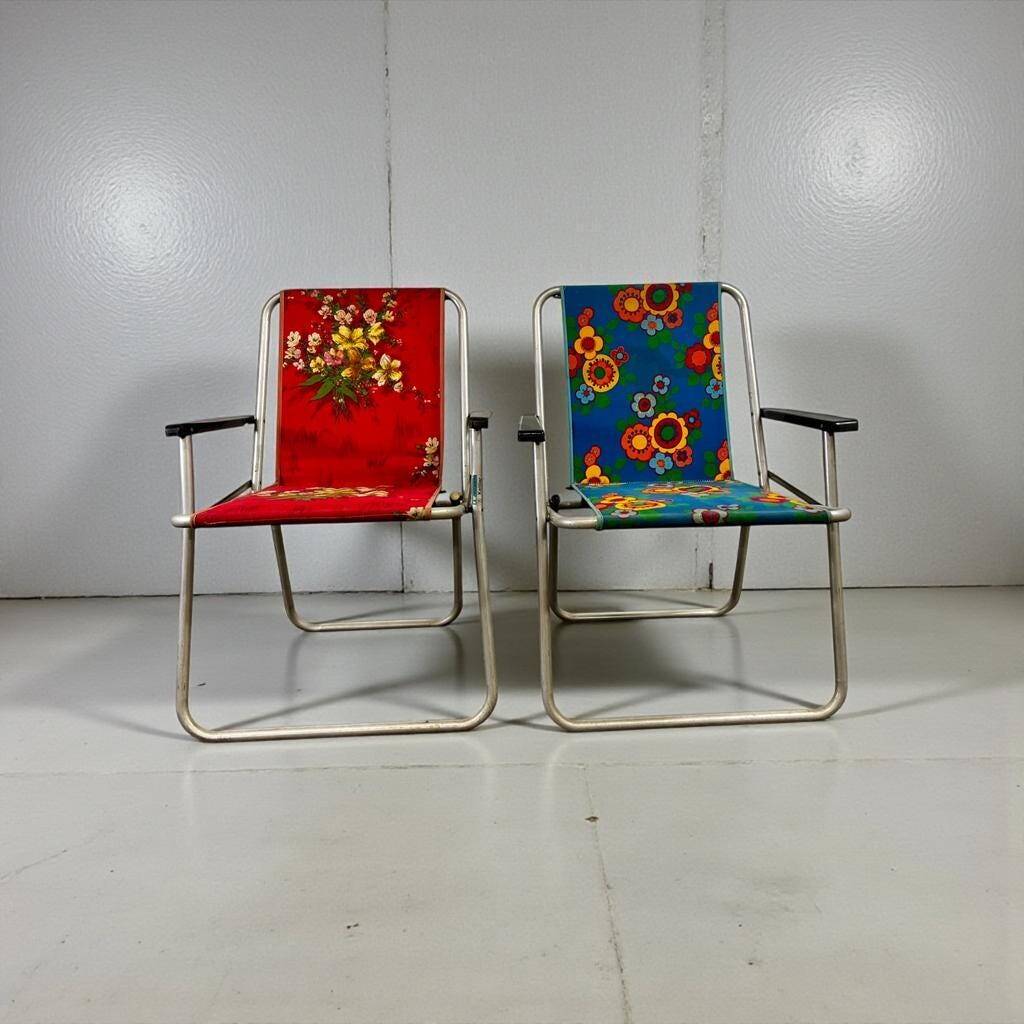 Chaise de camping pliante vintage kettler / chaise de plage