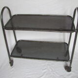 Wheelchair service - service cart - perforated - metal folding table